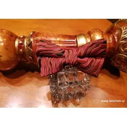 Moški metuljček jacquard bordo M103