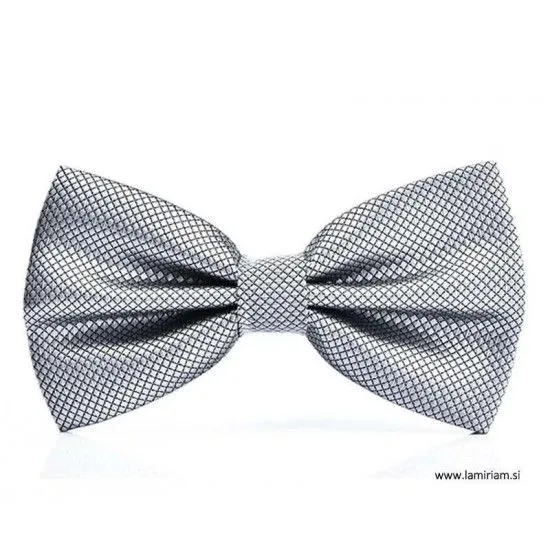 Moški metuljček srebrno-sivi elegant M103 Moški metuljčki