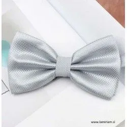 Moški metuljček sivo-srebrni elegant M103