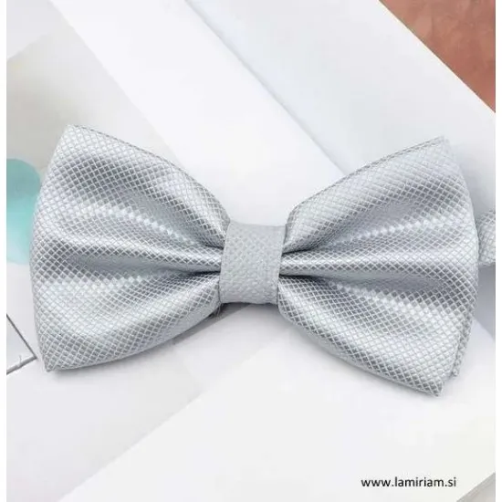 Moški metuljček sivo-srebrni elegant M103 Moški metuljčki