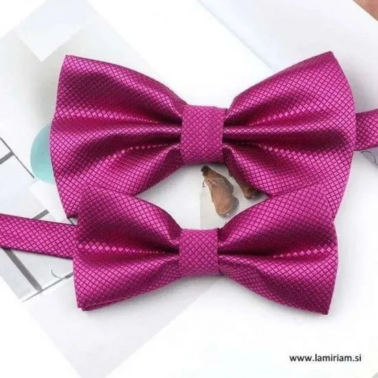  Set metuljček veliki-mali pink-roza MS103 Moški metuljčki