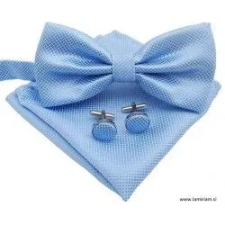  Moški 3-delni set metuljček nebo-moder MS102