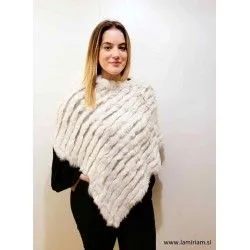 Pončo smetana bela P100