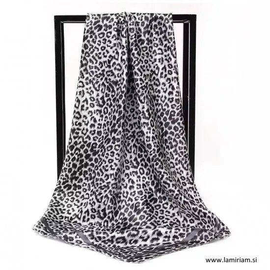 Elegantna ruta leopard sivo-črna R100