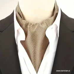 Moška ruta-kravata Ascot Savana bež-šampanjec MRA100 