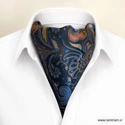 Moški 3-delni set ruta-kravata Ascot Sven vinsko-rdeča MRA101