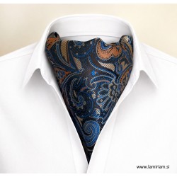 Moški 3-delni set ruta-kravata Ascot Sven vinsko-rdeča MRA101