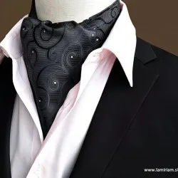 Moška ruta-kravata Ascot Luks črna MRA100 