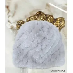 Krznena kapa Melia siva KP100