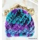 Krznena kapa Melia modro-violet KP100
