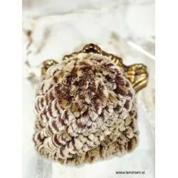 Krznena kapa Melia lisičje-rjava KP100