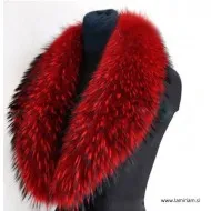 Krzneni ovratnik rakun rdeči 80 cm KO104