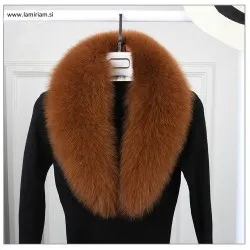 Krzneni ovratnik camel-rjava lisica 90cm KO103