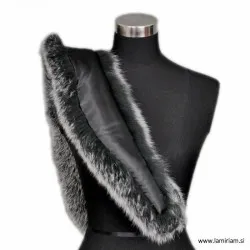 Krzneni ovratnik srebrna lisica 80cm KO100