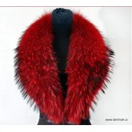Krzneni ovratnik rakun rdeči 80 cm KO104