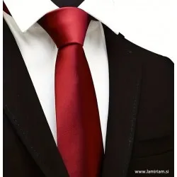 Moška kravata bordo-rdeča 8 cm KR105
