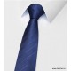 Moška kravata klasična Lan mornarsko-modra KR107