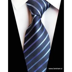Moška kravata plaid črte modra KR102