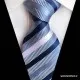 Moška kravata Tim svetlo-modra črte KR102 Moške poslovne kravate