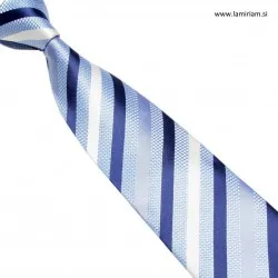 Moška kravata Tim svetlo-modra črte KR102