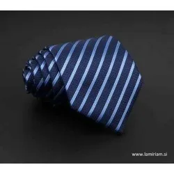 Moška kravata Tim modra črte KR102