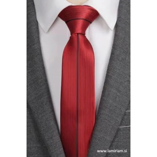 Moška kravata rdeče-črna KR103 Moške kravate