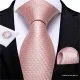 Moška svečana kravata 3-delni set rose-gold KR103 Moške kravate 