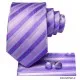 Moška kravata 3-delni set Ben flider-vijolična KR104 Moške set kravate