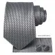 Moška kravata 3-delni set Just siva plaid KR104