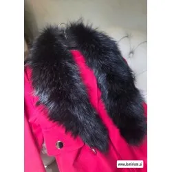 Krzneni ovratnik rakun črni 100 cm KO108