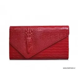 Ženska torbica kroko rdeča T101