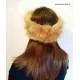 Naglavni trak umetno krzno camel-rjavi NT102