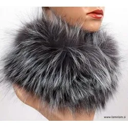 Naglavni trak srebrna lisica črno-siva NT101