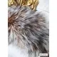 Naglavni trak srebrna lisica melirana rjavo-siva NT101 () Modni naglavni trak iz krzna lisice – topel & eleganten dodatek Naglavni trak srebrna lisica melirana rjavo-siva NT101