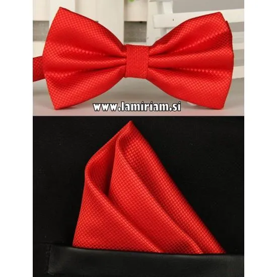 Moški set metuljček rdeč MS100