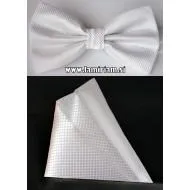 Moški set metuljček beli MS100 