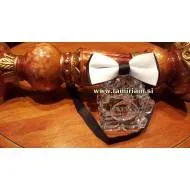 Moški metuljček belo-črni M103