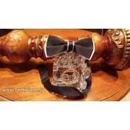 Moški metuljček črno-beli art M103