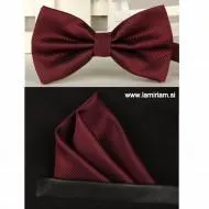Moški set metuljček temno bordo rdeča MS100