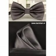 Moški set metuljček antracit siva MS100