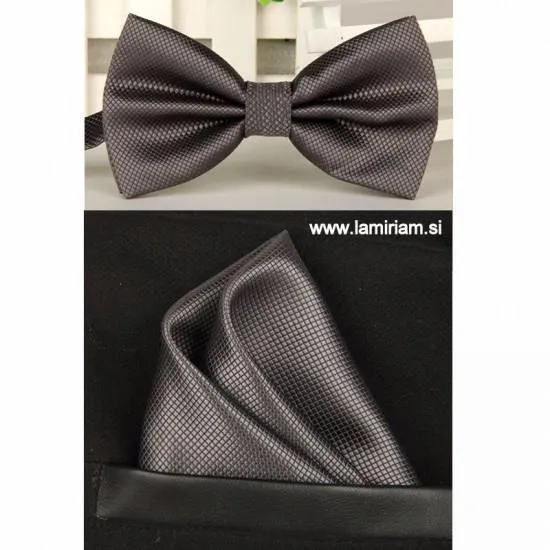 Moški set metuljček antracit siva MS100 Moški set metuljček