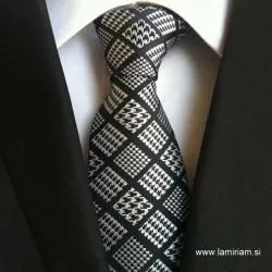 Moška kravata pepita KR102