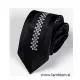 Moška kravata črno-srebrna KR103 ab Moške kravate 