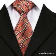Moška kravata makrame apricot K103