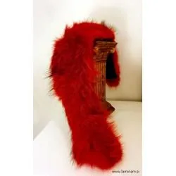 Krzneni ovratnik rakun rdeči 80 cm KO105 Krzneni ovratnik rakun rdeči 80 cm KO105