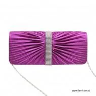 Ženska večerna torbica violet kristal T100 