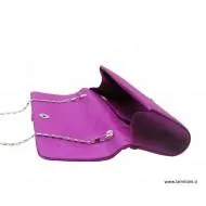 Ženska večerna torbica violet kristal T100 